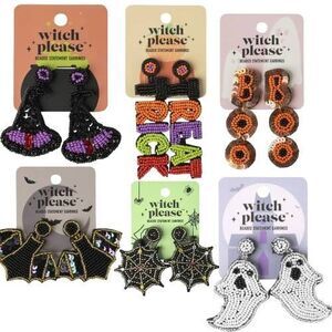 Halloween Beaded Boutique Earring Set of 6